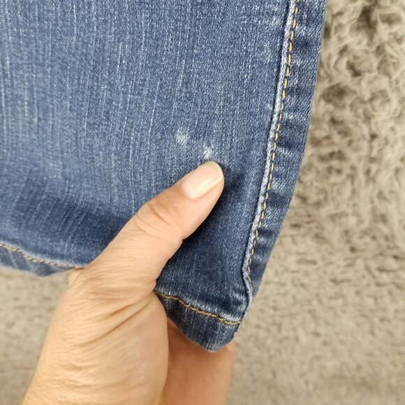 Levis Jeans Womens 16 Petite 512 Perfectly Slimming Bootcut Stretch Faded High - Picture 9 of 12